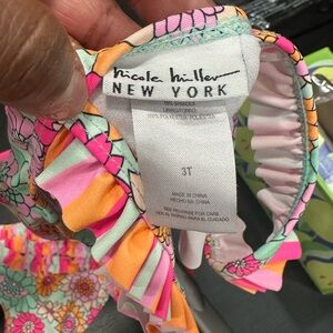 Nicole Miller Kids Swimwear - Pink and Orange Floral